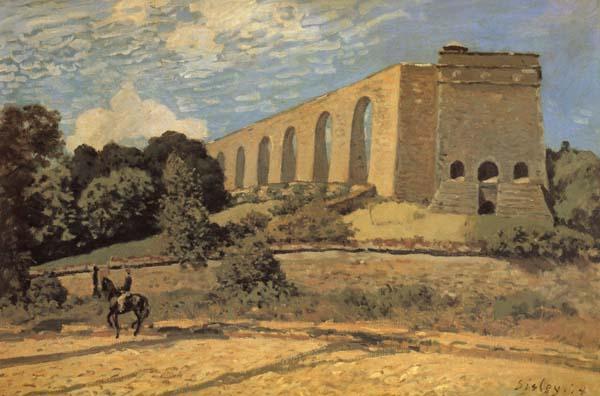 Alfred Sisley The Aqueduct at Marly oil painting image